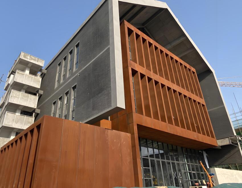 新建耐候钢幕墙